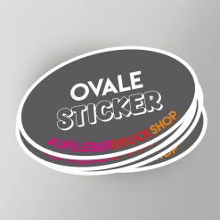Ovale Aufkleber