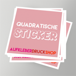 Quadratische Aufkleber