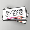 Rechteckige Aufkleber