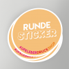Runde Aufkleber