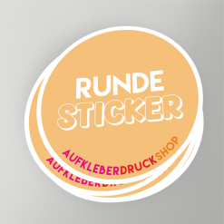 Runde Aufkleber