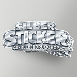 Metallic Aufkleber - Silber